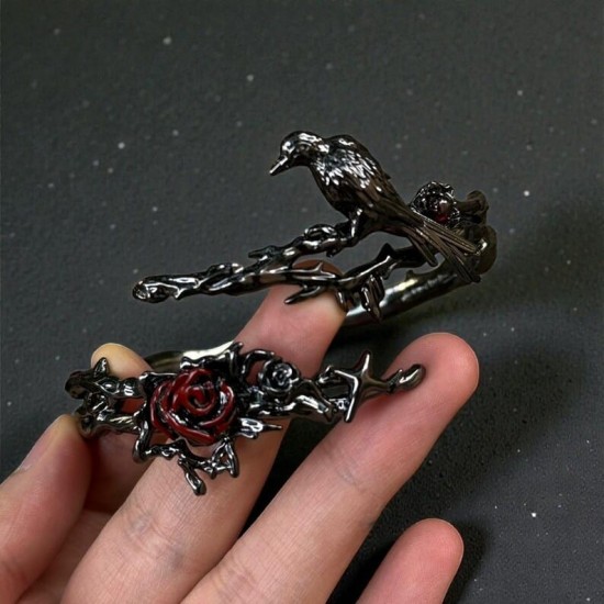 DÜKKAN DESİGN  LOVE and DEEP SPACE BLACK CROW BİLEKİLK