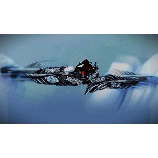 DÜKKAN DESİGN LOVE and DEEP SPACE RED STONE  BİLEKİLK