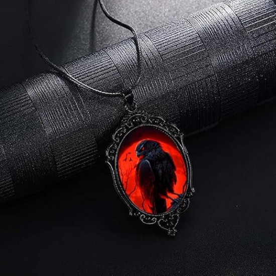 DÜKKAN DESİGN LOVE and DEEP SPACE RED CROW KOLYE