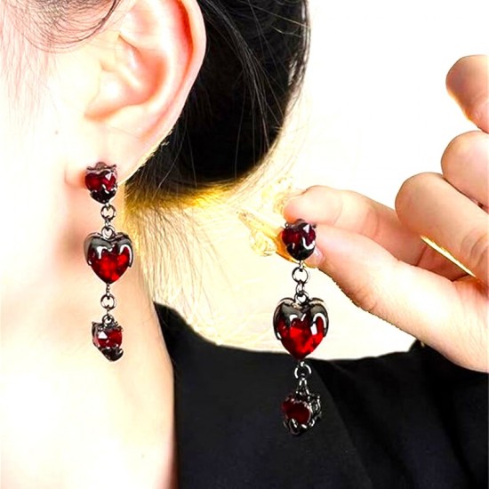 DÜKKAN DESİGN DAMLAYAN KAPLER TAŞLI KÜPE