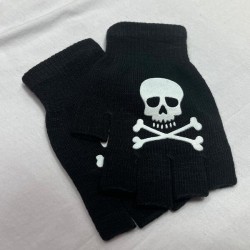 DÜKKAN DESİGN KURU KAFA PUNK KESİK ELDİVEN