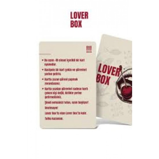 DÜKKAN DESİGN Lover Box +18 Çiftlere Özel Yetişkin Oyun – Ilişki ve Yakınlık Temalı Kart Oyunu
