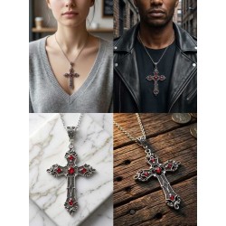 DÜKKAN DESİGN ANTİK RÖNASANS HAÇ KOLYE