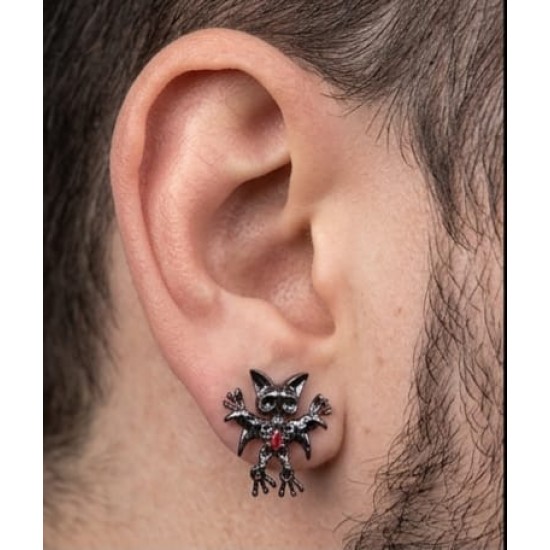 DÜKKAN DESİGN LOVE and DEEP SPİCE PUNK YARASA KÜPE