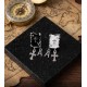 DÜKKAN DESİGN BLACK and WHİTE CROSS KÜPE