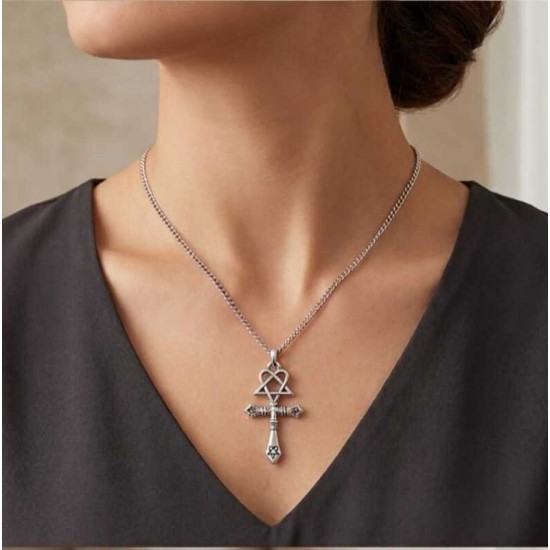 DÜKKAN DESİGN HEARTAGRAM KOLYESİ