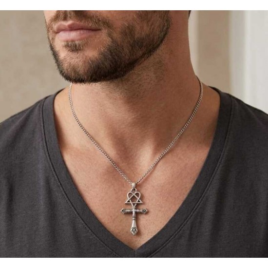 DÜKKAN DESİGN HEARTAGRAM KOLYESİ