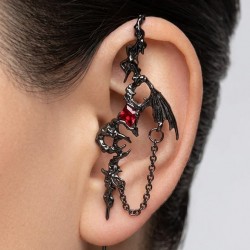 DÜKKAN DESİGN GOTİK DRAGON EAR CUFF KÜPE