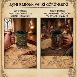 DÜKKAN DESİGN ÖZEL TASARIM HOBİT SERAMİK KUPA