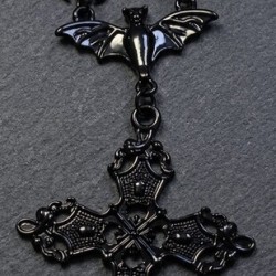 DÜKKAN DESİGN DARK NİGHT MAGİC CROSS HAÇ KOLYE