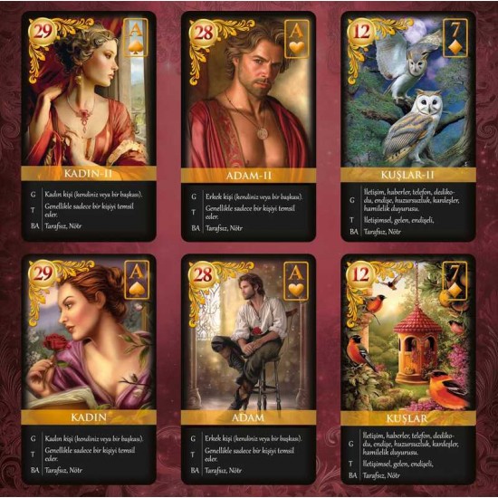 DÜKKAN DESİGN MİSTİK DÜŞLER LENORMAND TAROT DESTESİ