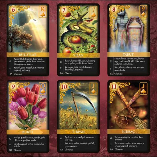 DÜKKAN DESİGN MİSTİK DÜŞLER LENORMAND TAROT DESTESİ