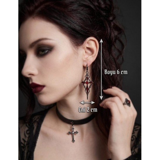 DÜKKAN DESİGN LOVE AND DEEP SPİCE VAMPİR KAZIĞI KÜPE