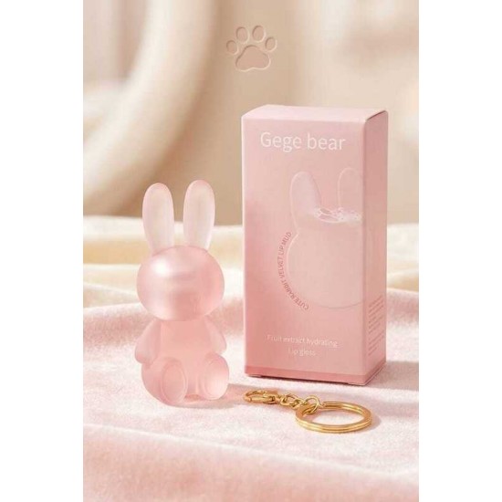 DÜKKAN DESİGN PEMBE ANAHTARLIK ŞEFFAF LİP GLOSS