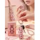 DÜKKAN DESİGN METALİK ROSE ANAHTARLIK ŞEFFAF LİP GLOSS