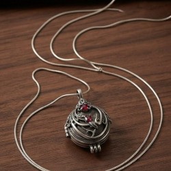 DÜKKAN DESİGN DRAGON SECRET BOX GİZLİ BÖLMELİ KOLYE