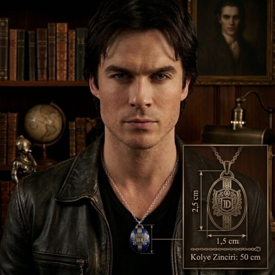 DÜKKAN DESİGN VAMPİRE DİARİES DAMON SALVATORE KOLYESİ