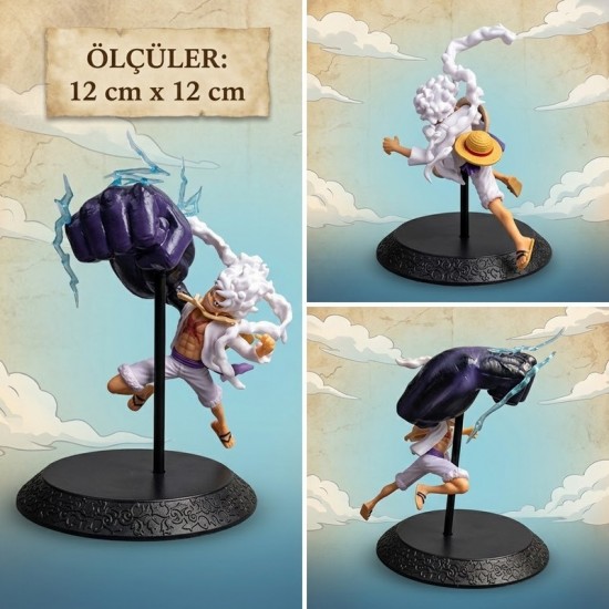 DÜKKAN DESİGN  12 CM ONE PİECE GEAR5 MONKEY D. LUFFY MOR