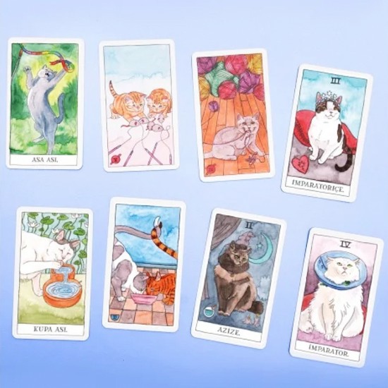 DÜKKAN DESİGN  KEDİ TAROT DESTESİ