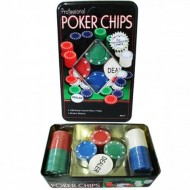 100 Chip Texas Hold'em Poker Set