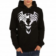 Venom Siyah Kapşonlu Sweatshirt