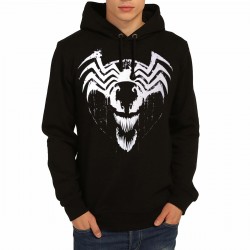 Venom Siyah Kapşonlu Sweatshirt