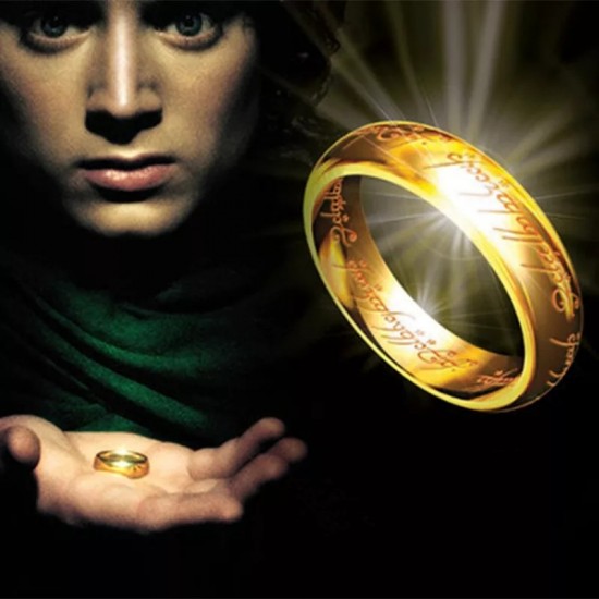 Lord of The Rings Altın Rengi Yüzük Kolye Lord of The Rings Altın Rengi Yüzük Kolye